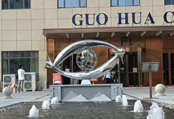 商业街放眼看世界雕塑厂家 现代公园广场摆件 