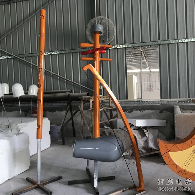 广场二胡雕塑厂家 音乐公园小品 大型二胡雕塑厂