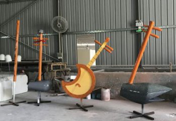 大型二胡雕塑厂家 锻造小品 欧式二胡雕塑厂