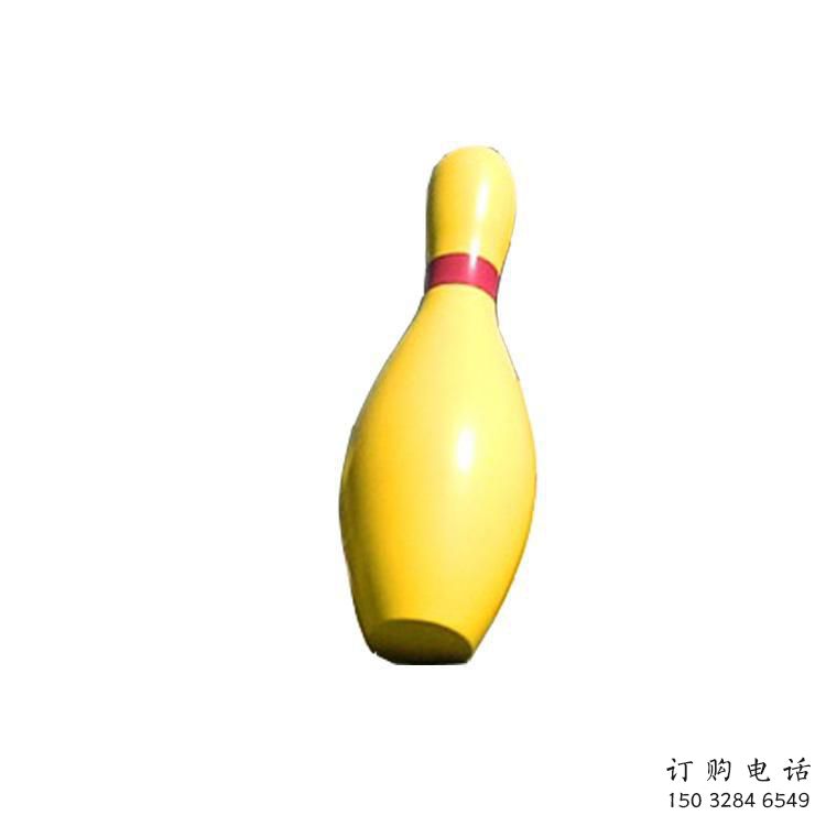 中式保龄球雕塑厂家 烤漆小品 游乐场保龄球雕塑厂