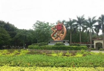 抽象廉政雕塑厂家 喷漆公园小品 大型不锈钢廉政雕塑工厂