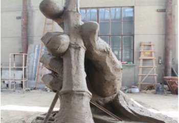 大型毛笔雕塑厂家 抽象小品 户外不锈钢毛笔雕塑加工