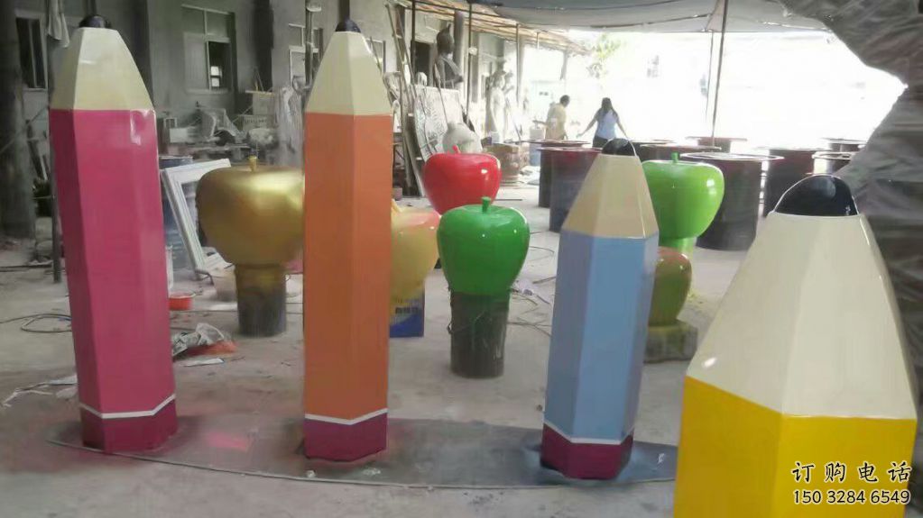 烤漆铅笔雕塑厂家 几何抽象小品 户外不锈钢铅笔雕塑加工 烤漆铅笔雕塑厂家 几何抽象小品 户外不锈钢铅笔雕塑加工