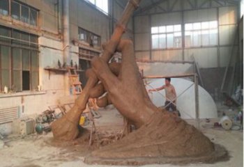 烤漆毛笔雕塑厂家 街头小品 户外不锈钢毛笔雕塑生产