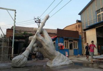 彩绘毛笔雕塑厂家 公园广场摆件 街头不锈钢毛笔雕塑厂加工