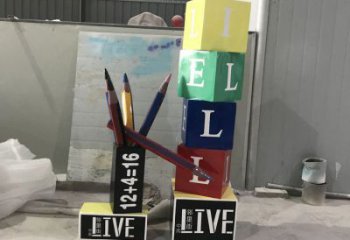 广场铅笔雕塑厂家 抽象小品 大型不锈钢铅笔雕塑厂