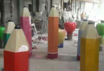 大型铅笔雕塑厂家 广场抽象小品 摆件不锈钢铅笔雕塑厂