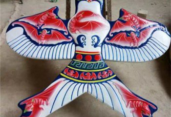 烤漆风筝雕塑厂家 创意小品 户外不锈钢风筝雕塑加工厂