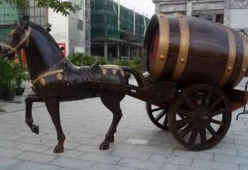 庭院酒罐雕塑厂家 公园广场小品 仿古酒罐雕塑厂