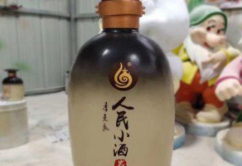 现代瓶子雕塑厂家 大型别墅区摆件 创意不锈钢瓶子雕塑厂