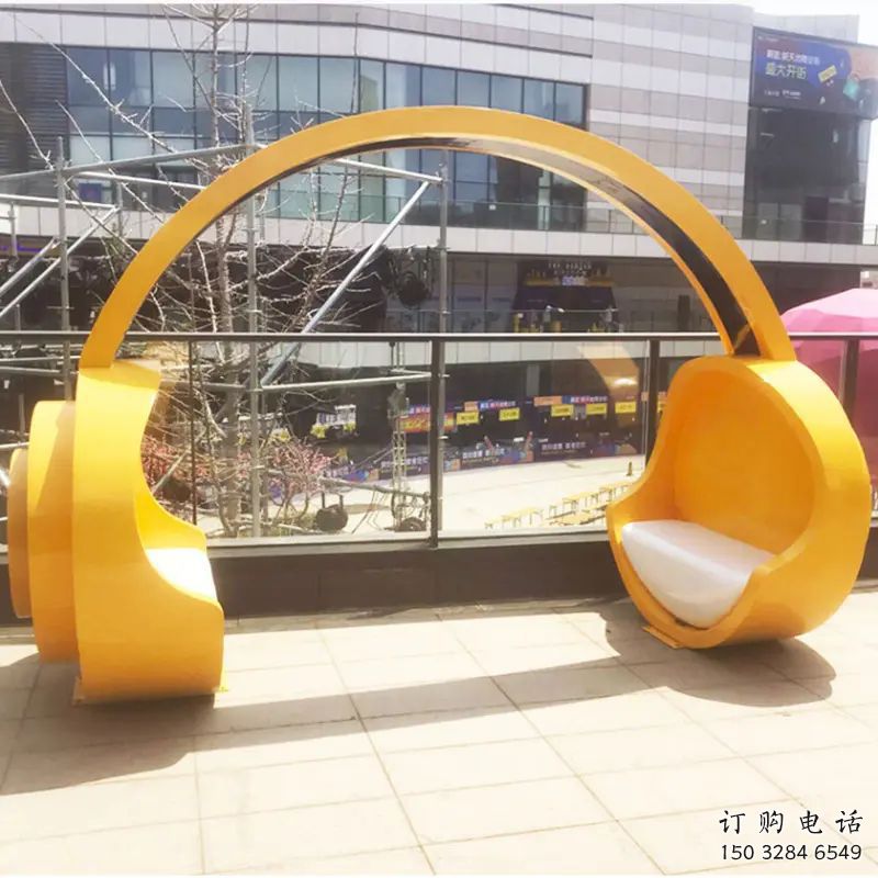 欧式耳麦雕塑厂家 抽象摆件 异形不锈钢耳麦雕塑工厂 欧式耳麦雕塑厂家 抽象摆件 异形不锈钢耳麦雕塑工厂