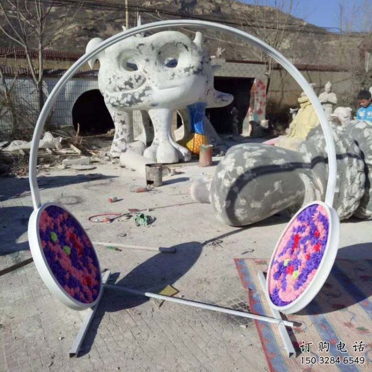 异形耳麦雕塑厂家 现代公园小品 广场不锈钢耳麦雕塑定制 异形耳麦雕塑厂家 现代公园小品 广场不锈钢耳麦雕塑定制