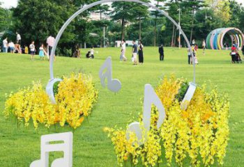 抽象耳麦雕塑厂家 广场小品 户外不锈钢耳麦雕塑加工