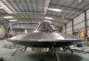 镜面飞碟雕塑厂家 大型摆件 抽象不锈钢飞碟雕塑厂