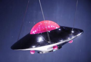 中式飞碟雕塑厂家 创意小品 游乐场不锈钢飞碟雕塑厂