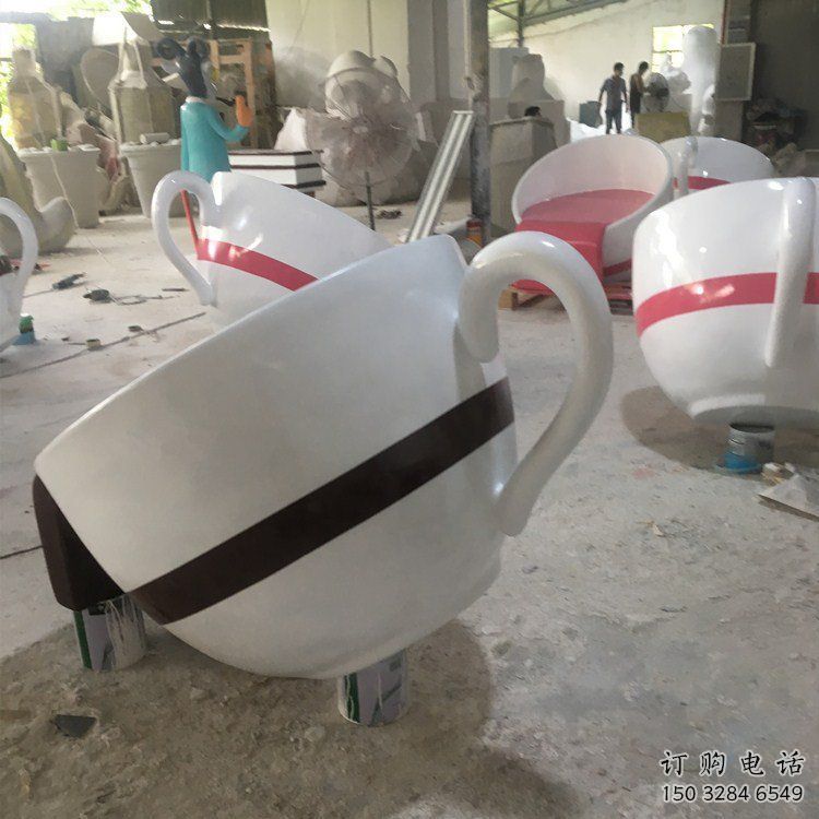 房地产咖啡杯雕塑厂家 彩绘公园摆件 大型咖啡杯雕塑价格 房地产咖啡杯雕塑厂家 彩绘公园摆件 大型咖啡杯雕塑价格
