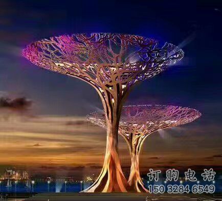 抽象花伞雕塑厂家 现代小品 灯光不锈钢花伞雕塑厂 抽象花伞雕塑厂家 现代小品 灯光不锈钢花伞雕塑厂
