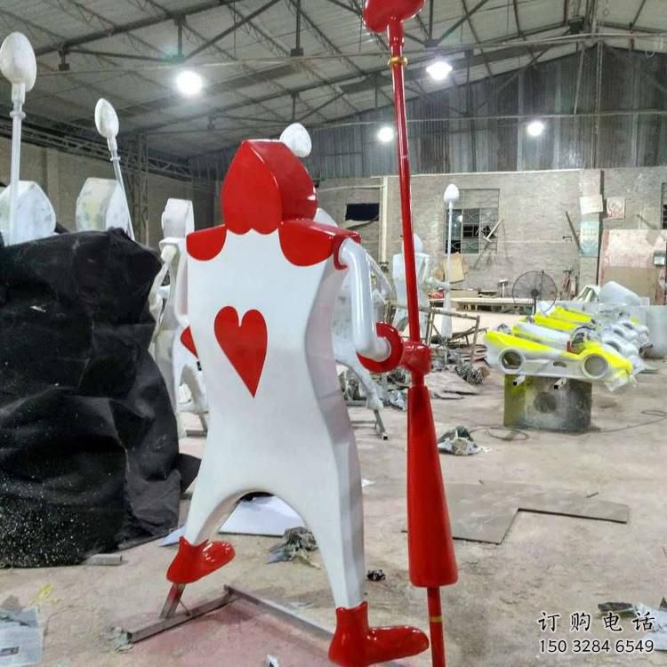 中式扑克雕塑厂家 街头小品 游乐场扑克雕塑厂 中式扑克雕塑厂家 街头小品 游乐场扑克雕塑厂