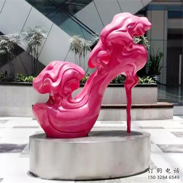 抽象高跟鞋雕塑厂家 彩绘工艺小品 户外高跟鞋雕塑价格 抽象高跟鞋雕塑厂家 彩绘工艺小品 户外高跟鞋雕塑价格