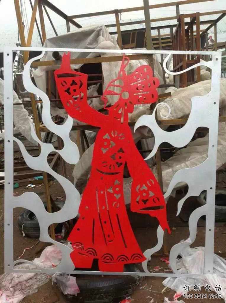 镂空皮影雕塑厂家 烤漆园林小品 仿古皮影雕塑厂 镂空皮影雕塑厂家 烤漆园林小品 仿古皮影雕塑厂