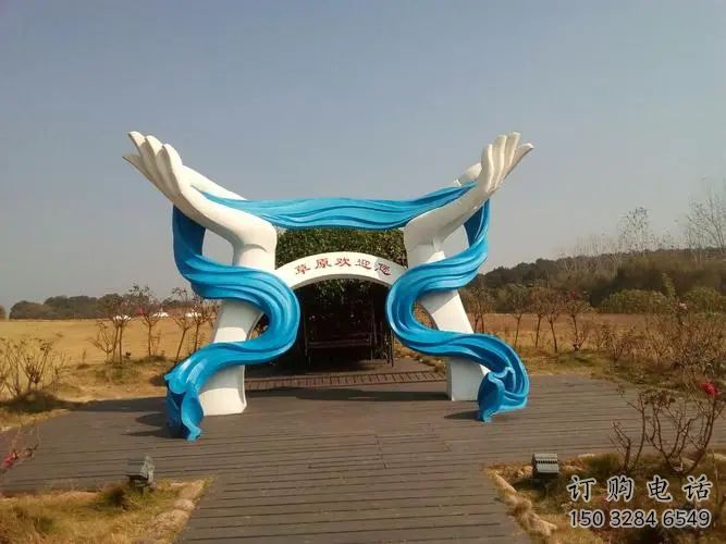 户外哈达雕塑厂家 喷漆小品 烤漆不锈钢哈达雕塑厂 户外哈达雕塑厂家 喷漆小品 烤漆不锈钢哈达雕塑厂