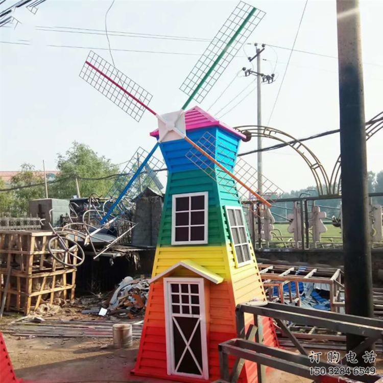 抽象大风车雕塑厂家 创意小品 户外大风车雕塑制作