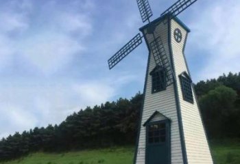 烤漆大风车雕塑厂家 现代小品 户外大风车雕塑厂