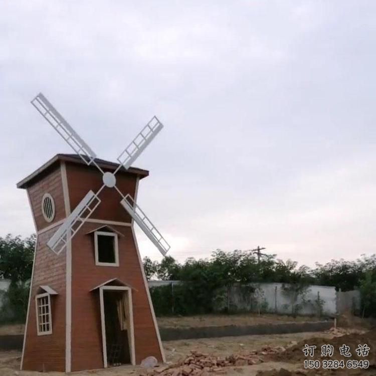 游乐场大风车雕塑厂家 幼儿园摆件 喷漆大风车雕塑价格
