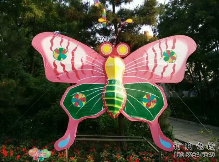 仿真蝴蝶结雕塑厂家 现代彩绘烤漆摆件