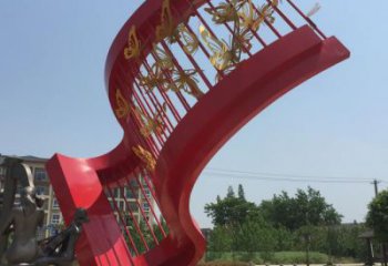 中式蝴蝶树雕塑厂家 几何创意小品 游乐场不锈钢蝴蝶树雕塑厂