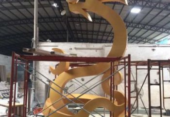 异形龙卷风雕塑厂家 现代小品 几何不锈钢龙卷风雕塑厂