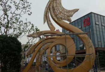 拉丝龙卷风雕塑厂家 镂空创意摆件 别墅区不锈钢龙卷风雕塑厂