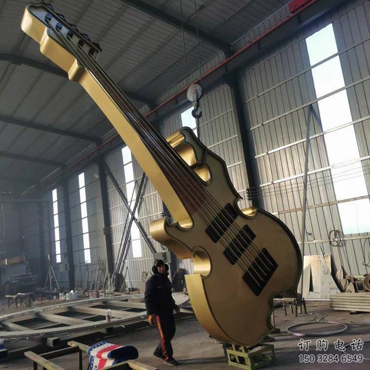 大型琵琶雕塑厂家 锻造小品 音乐不锈钢琵琶雕塑厂
