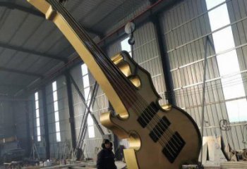 大型琵琶雕塑厂家 锻造小品 音乐不锈钢琵琶雕塑厂