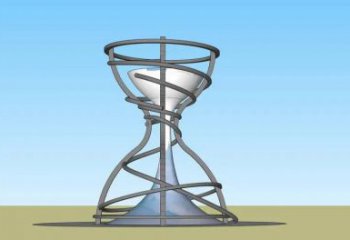 公园沙漏雕塑厂家 户外摆件 镂空不锈钢沙漏雕塑厂