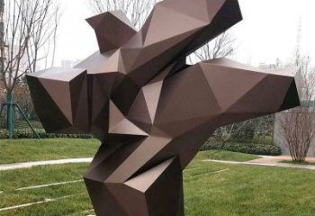 几何太极雕塑厂家 公园广场小品 现代太极雕塑厂