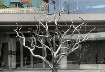 大型枯树枝雕塑厂家 锻造小品 医户外不锈钢枯树枝雕塑厂