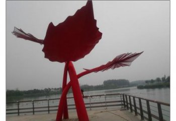 大型树叶子雕塑厂家 锻造小品 欧式不锈钢树叶子雕塑厂