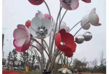 大型玫瑰花雕塑厂家 锻造小品 创意不锈钢玫瑰花雕塑厂