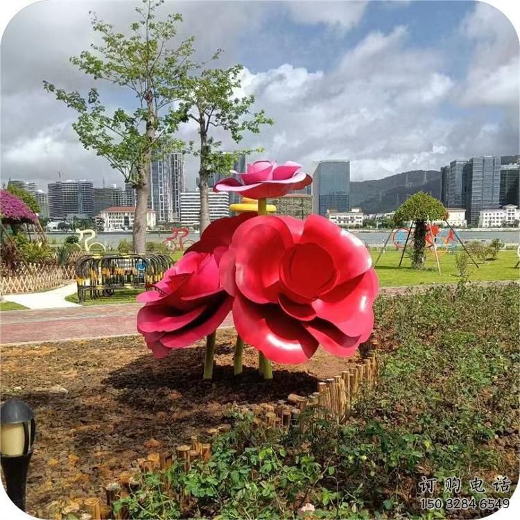 欧式月季雕塑厂家 抽象摆件 烤漆不锈钢月季雕塑厂 欧式月季雕塑厂家 抽象摆件 烤漆不锈钢月季雕塑厂