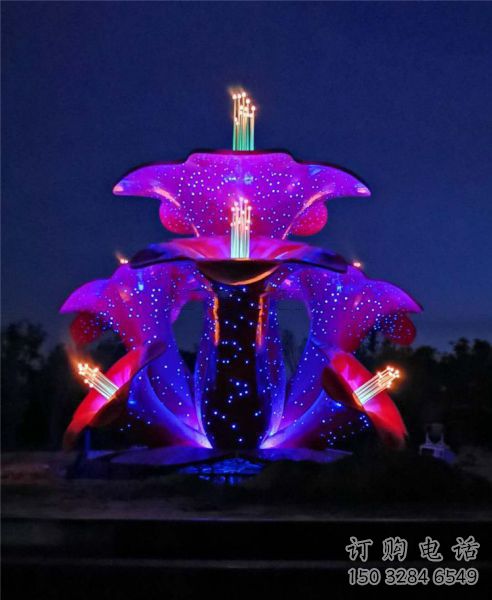 彩绘花苞雕塑厂家 灯光摆件 街头不锈钢花苞雕塑厂 彩绘花苞雕塑厂家 灯光摆件 街头不锈钢花苞雕塑厂