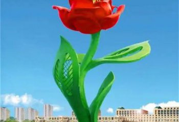 公园花卉雕塑厂家 户外摆件 现代不锈钢花卉雕塑厂