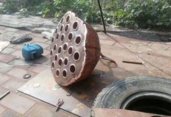 中式莲蓬雕塑厂家 广场异形小品 户外不锈钢莲蓬雕塑生产