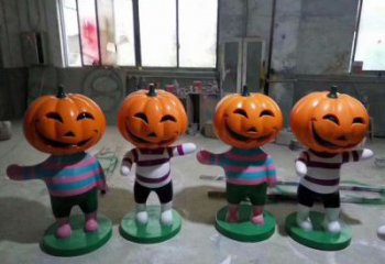 幼儿园南瓜雕塑厂家 创意公园摆件 现代抽象南瓜雕塑厂