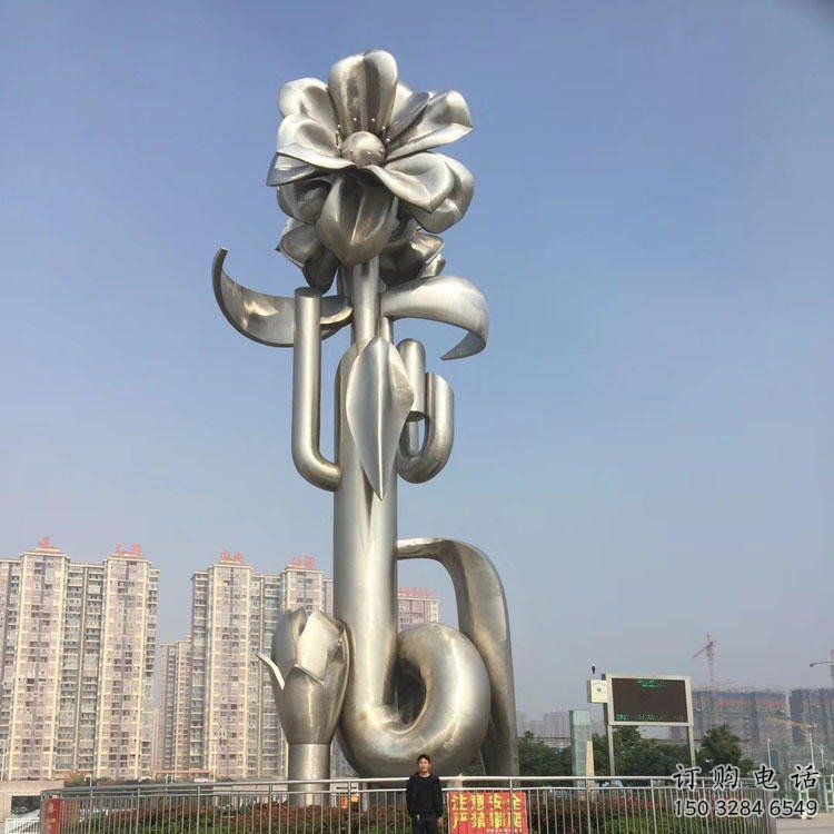 现代喇叭花雕塑厂家 大型别墅区摆件 广场不锈钢喇叭花雕塑厂 现代喇叭花雕塑厂家 大型别墅区摆件 广场不锈钢喇叭花雕塑厂
