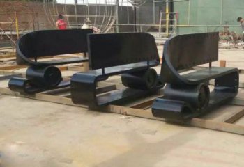 抽象胶卷雕塑厂家 现代小品 户外不锈钢胶卷雕塑厂