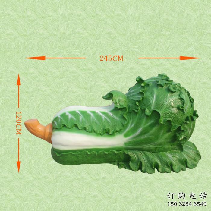 烤漆白菜雕塑厂家 彩绘仿真小品 欧式不锈钢白菜雕塑厂