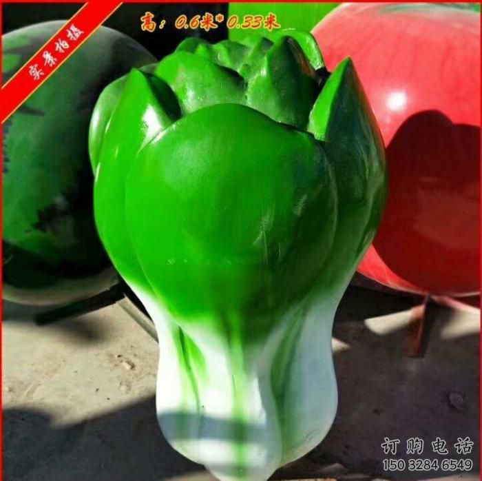 现代白菜雕塑厂家 大型别墅区摆件 仿真不锈钢白菜雕塑价格