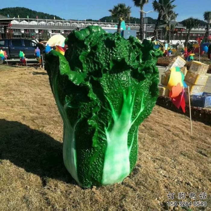 房地产大白菜雕塑厂家 仿真摆件 锻造不锈钢大白菜雕塑厂