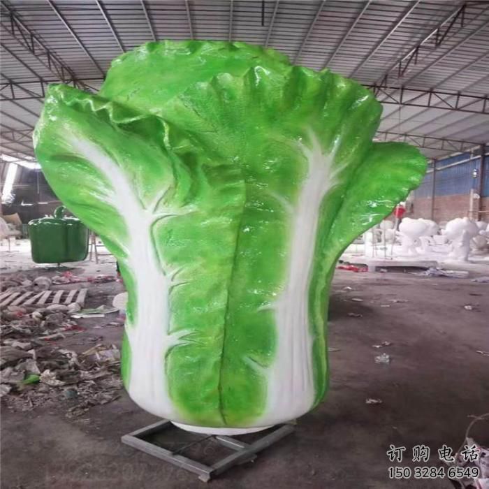 欧式大白菜雕塑厂家 抽象摆件 现代不锈钢大白菜雕塑厂